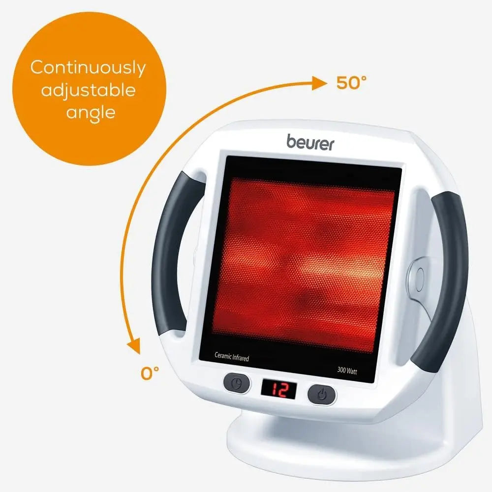 Beurer IL50 Infrared Heat Lamp Heated Red Light Therapy Lamp for Body, Face, Sinuses, & Skin - Effective Beurer Au supplements