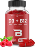 NutraChamps Vitamin D3 & B12, Methyl B12 Gummies for Adults & Kids, Enhanced with Vitamin D 3 & B9 Vitamin Folate, Natural Energy, Mood