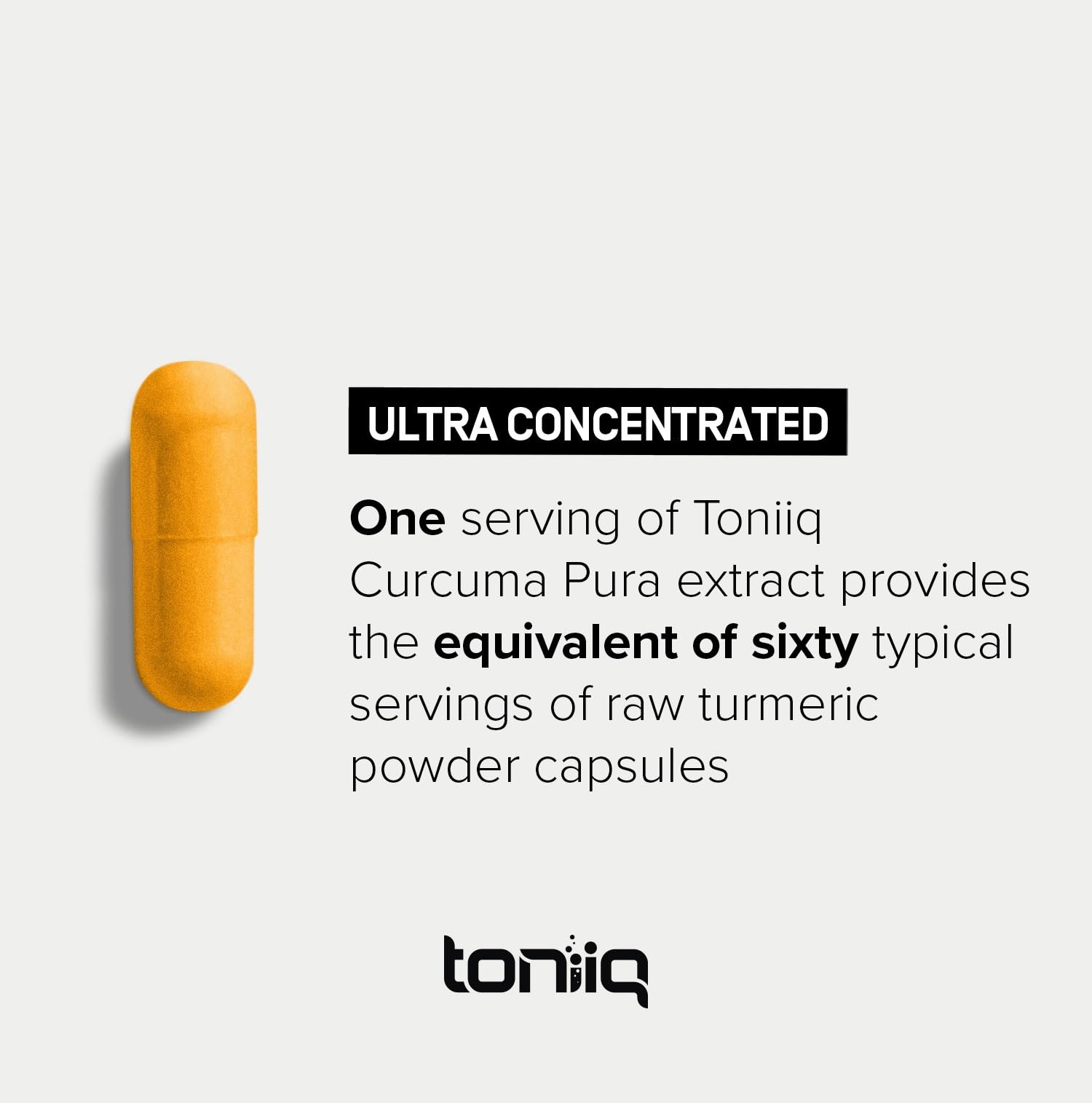 Turmeric Curcumin - Ultra High Potency 60:1 Extract with 97% Curcuminoids - 1200mg Per Serving - Black Pepper & MCT Oil for Enhanced Absorption - Third-Party Lab Tested - 120 Capsules Toniiq Au supplements