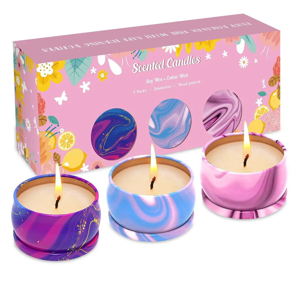 Scented Candles Set of 3, Aromatherapy Candle Set, Home Scented Candles for Winter, Holiday Weimingte Au supplements