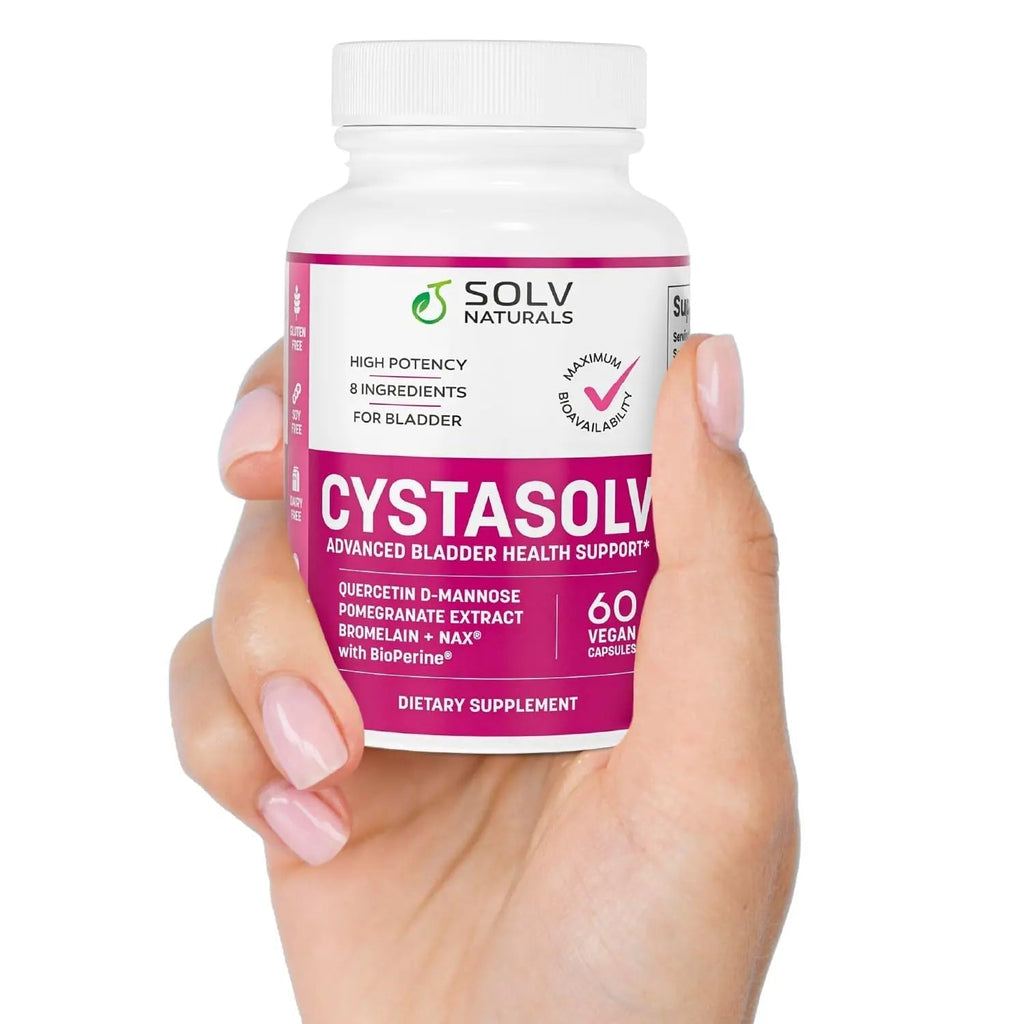 SOLV NATURALS CYSTASOLV Bladder & Pelvic Discomfort Formula - Enjoy Less Urgency & Flares* with Daily IC/BPS UTI Support – Premium Bladder & Urinary Support for Women & Men - 60 Vegan Capsules SOLV NATURALS Au supplements