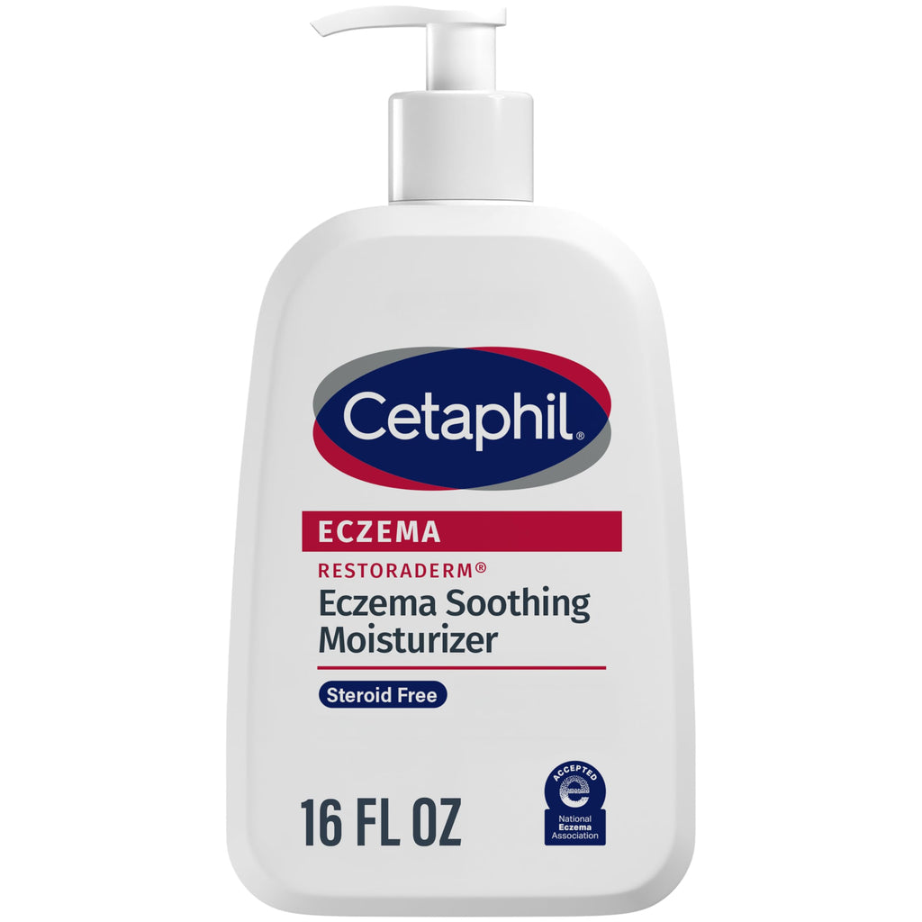 CETAPHIL ECZEMA RESTORADERM Soothing Moisturizer, For Eczema Prone Skin, 16 oz, Fewer Symptom Flare-Ups, 48 Hour Hydration, 1% Skin Protectant