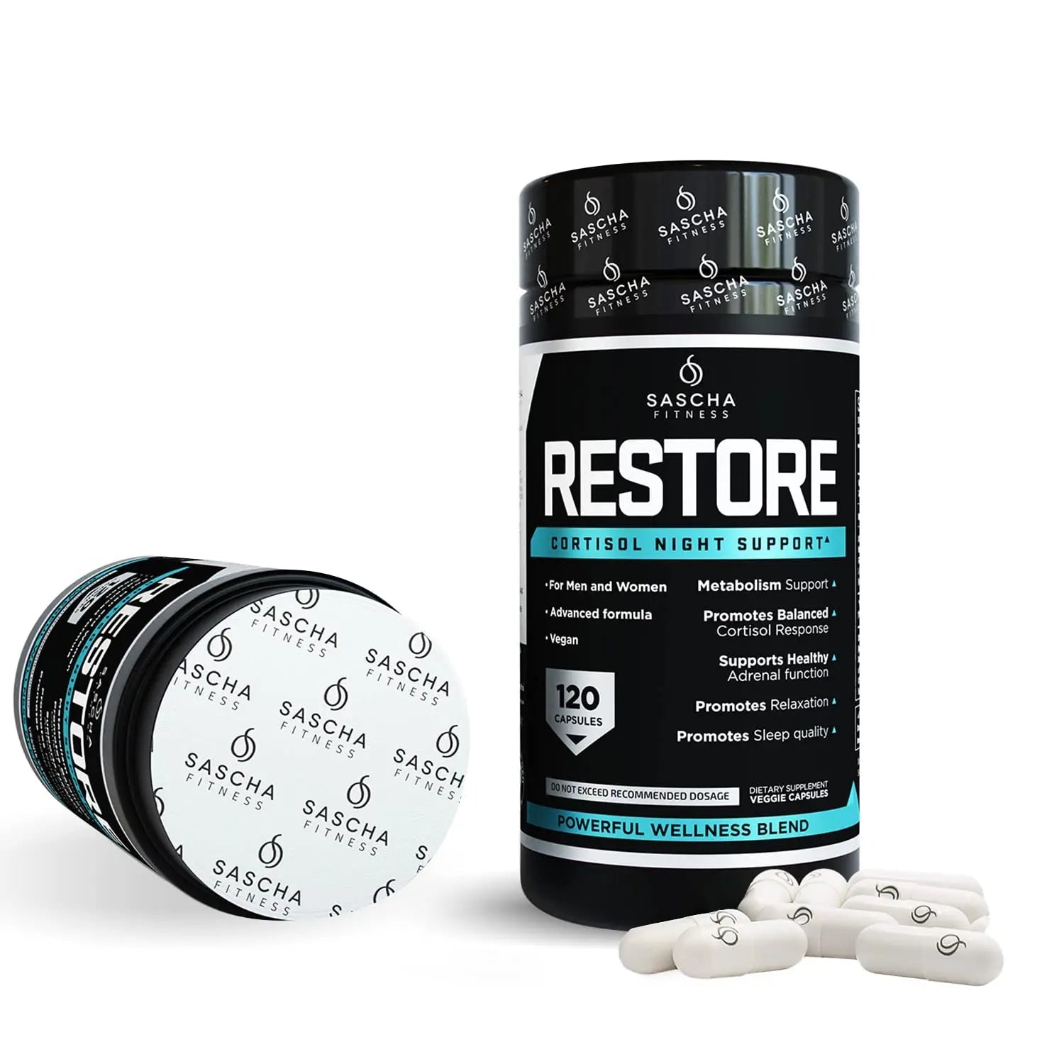 SASCHA FITNESS Cortisol Night Support Pills For Metabolism, Hormonal Support, Inmune System SASCHA FITNESS Au supplements