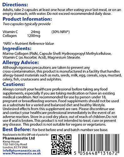 Marine Collagen C+ Supplement - Naticol® 1200 mg Marine Collagen Pharmanostix Au supplements