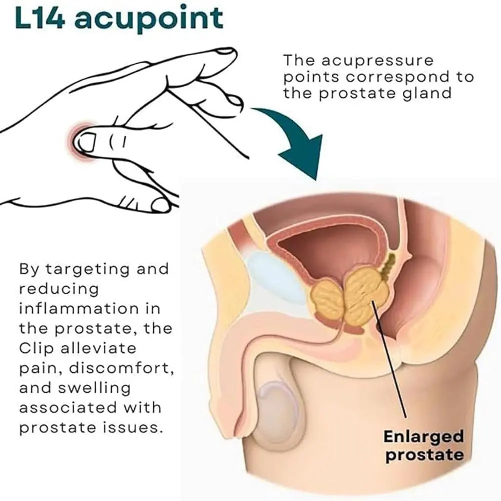 2pcs Prostate Care Point Clip for Men,Acupressure Hand Pressure Point Clip, Relieve Prostate DEFUAUKE Au supplements
