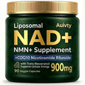 Auivty Liposomal NAD+ NMN Supplement with COQ10, Nicotinamide Riboside, Trans-Resveratrol, 900mg, 90 Veggie Capsules Auivty Au supplements