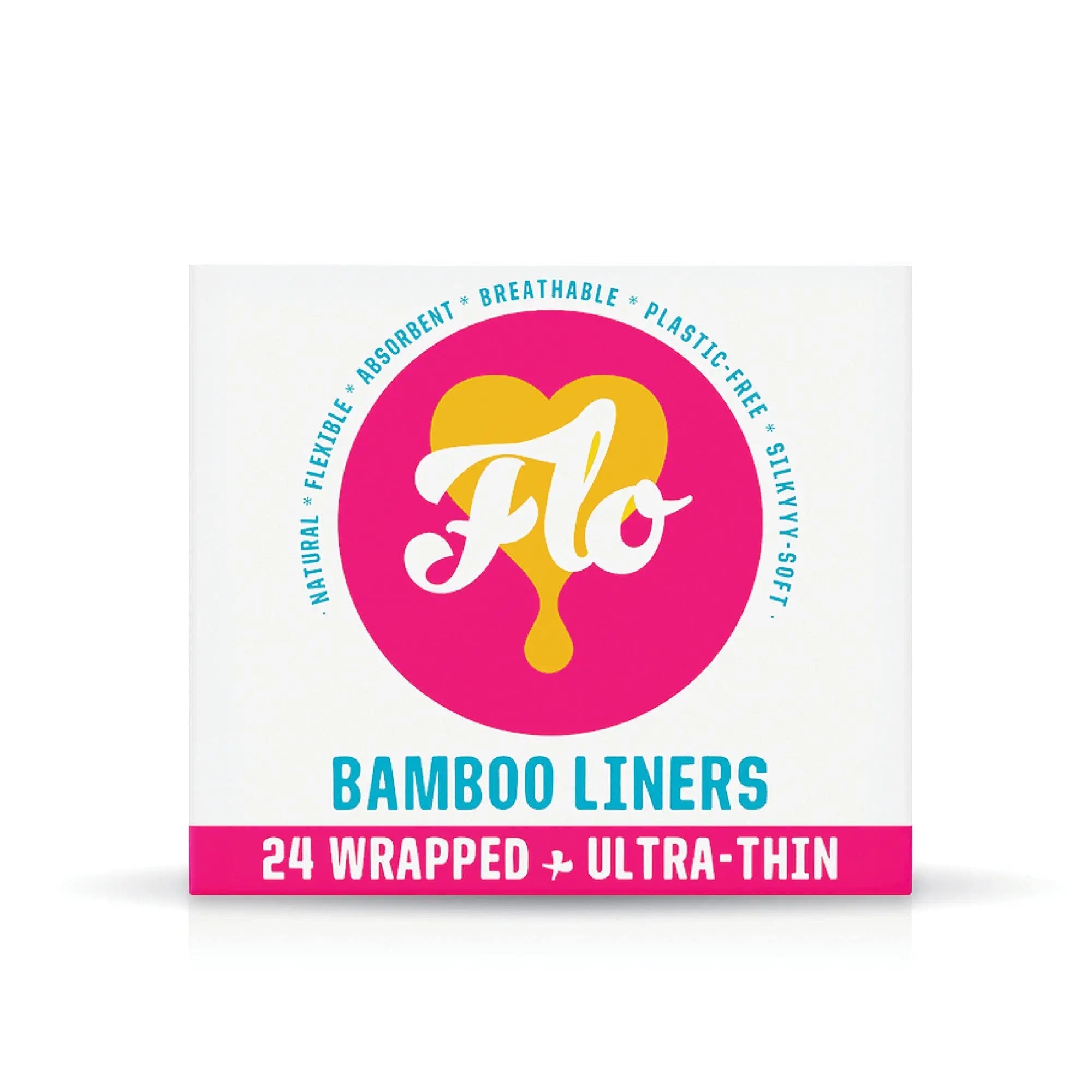 FLO - Organic Bamboo Daily Panty Liners, Plant-Based Cotton, Biodegradable FLO Au supplements