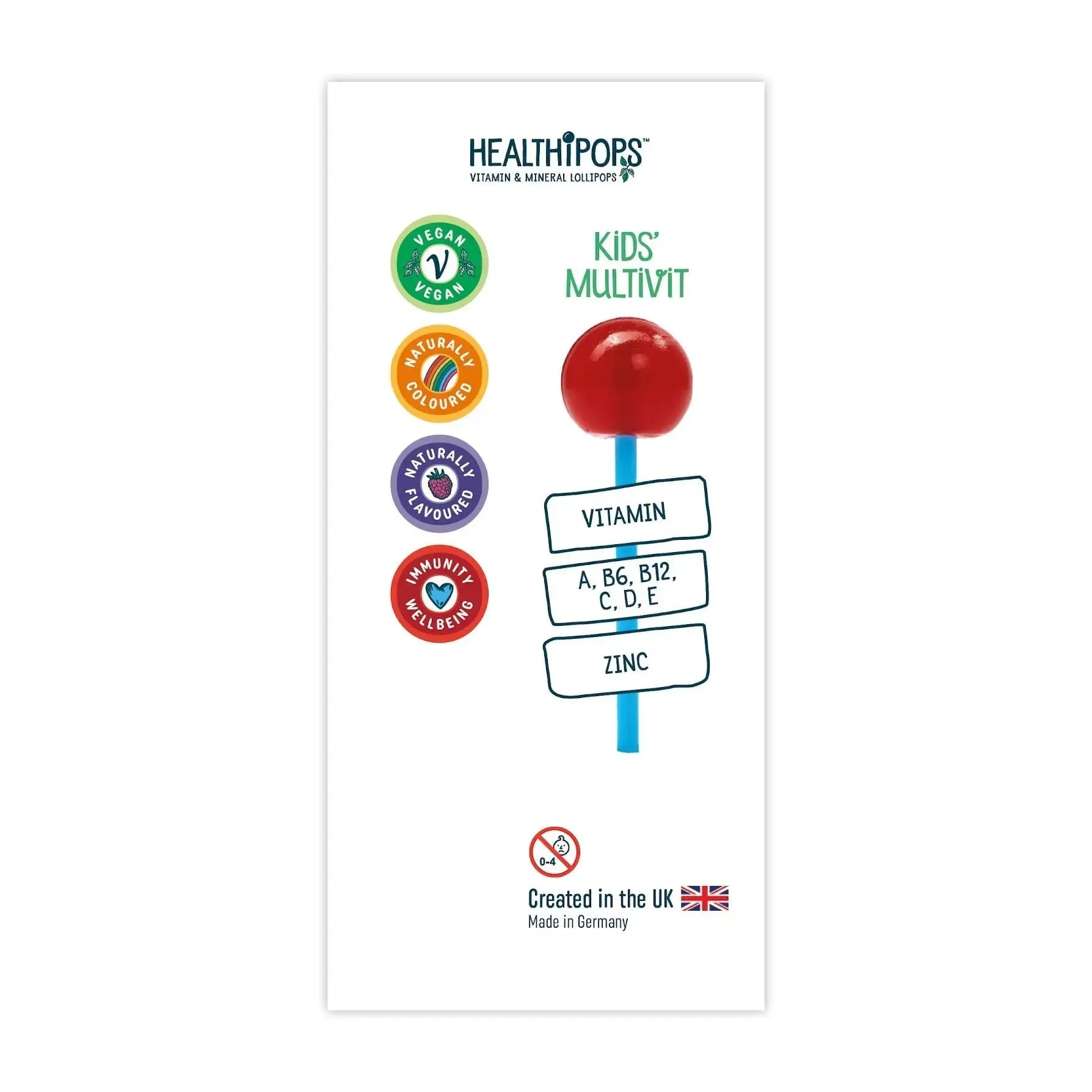Healthipops Kids Multivitamin Lollipops (6-Pack) Healthipops Vitamin & Mineral Lollipops Au supplements
