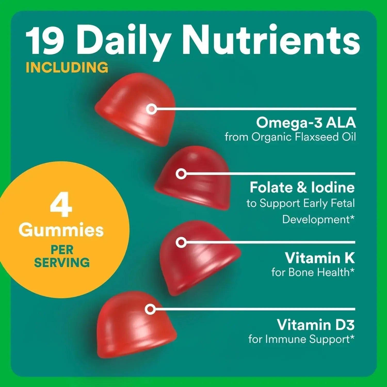 SmartyPants Organic Prenatal Vitamins for Women, Multivitamin Gummies: Biotin, Methylfolate, Omega 3 (ALA), Vitamin D3, C, Vitamin B12, B6, A, K2 & Zinc SmartyPants Au supplements