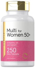 Carlyle Multivitamin for Women 50 Plus | 250 Mini Tablets | Iron Free Supplement | Vitamins A, B12, C, D3, Folate (as Folic Acid) and Calcium | Carlyle Au supplements