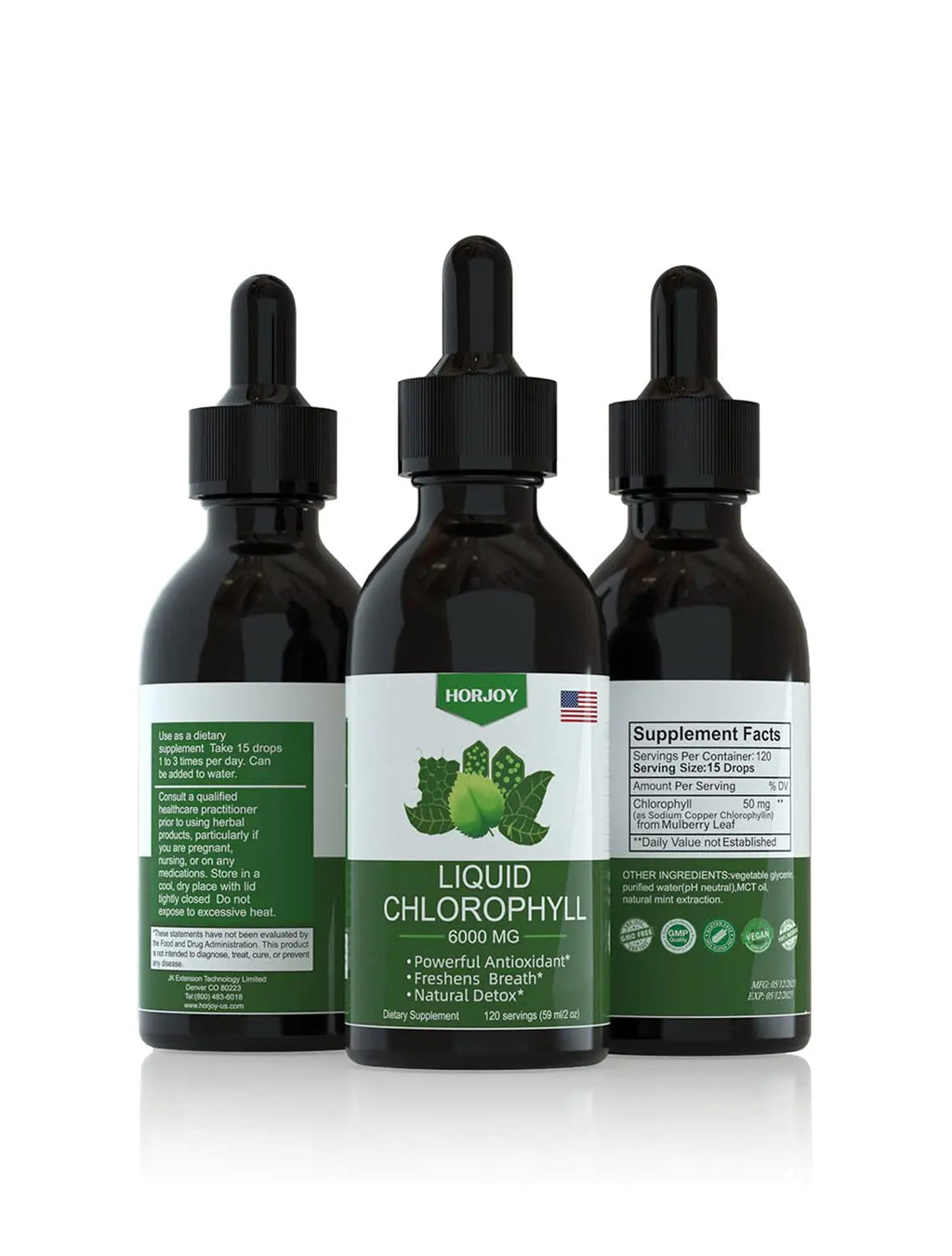 Chlorophyll Liquid Drops - 100% Natural Energy Booster and Immune Support - Internal Horjoy Au supplements