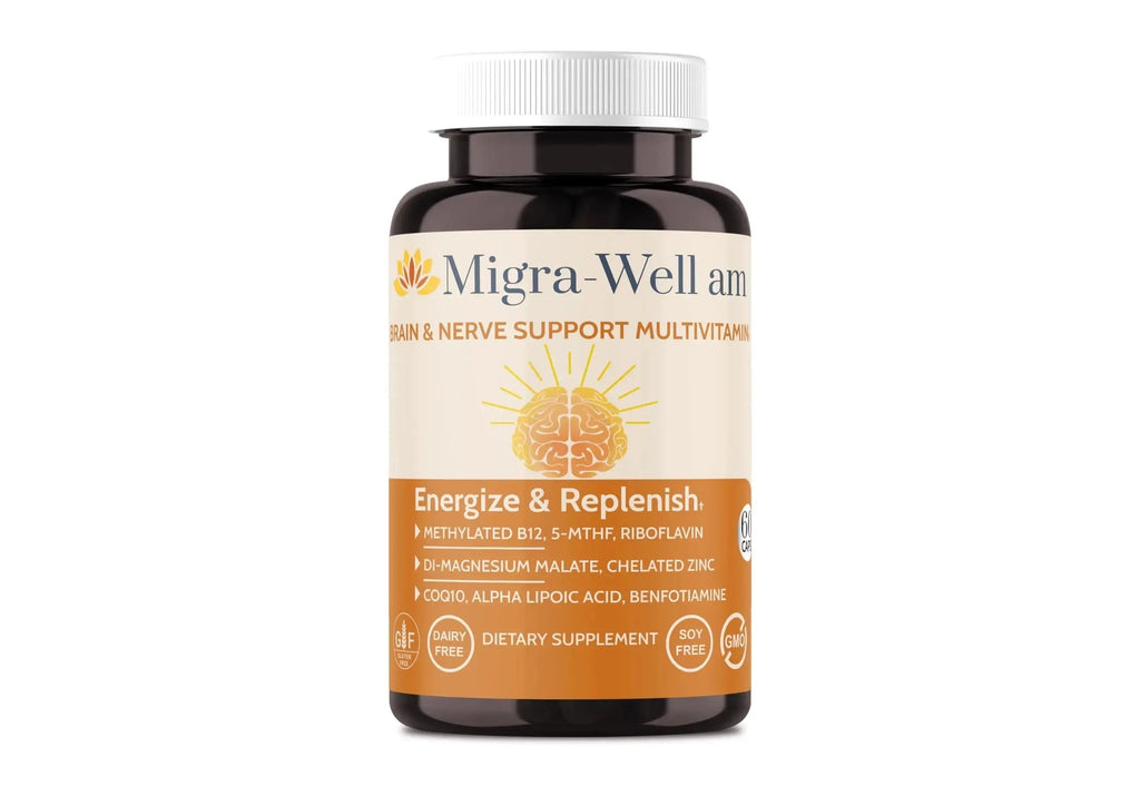 Wellkasa Migra-Well AM: Energizing Daily Methylated Multivitamin with Bioavailable Minerals & Antioxidants Supporting Brain Wellkasa Au supplements