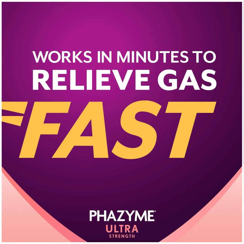 Phazyme Ultra Strength Gas & Bloating Relief, Works in Minutes, 12 Fast Gels, 3 Pack Phazyme Au supplements