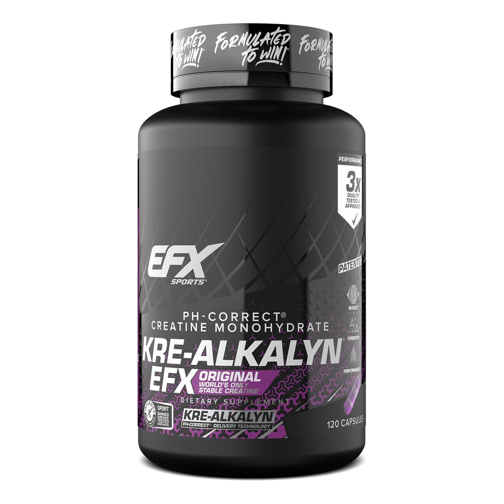 EFX Sports Kre-Alkalyn EFX | pH Correct Creatine Monohydrate Pill Supplement | Strength, Muscle Growth & Performance