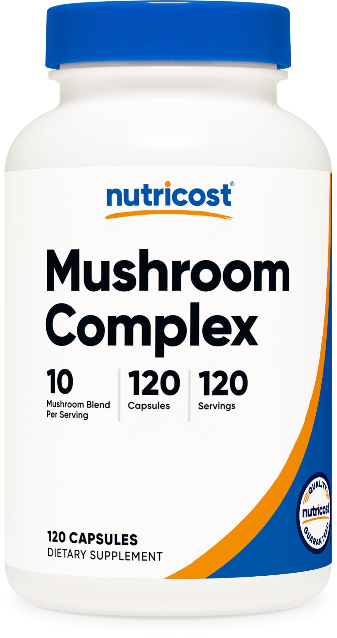 Nutricost Mushroom Complex Supplement, 120 Capsules - 10 Mushroom Blend (with Reishi, Maitake, Shiitake, Lion's Mane, and More) - Non-GMO and Gluten Free Nutricost Au supplements