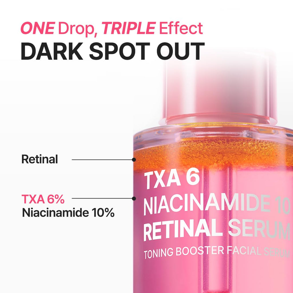 PURITO TXA 6% + Niacinamide 10% + Retinal Facial Serum | for Dark Spots, Hyperpigmentation, Uneven Tone