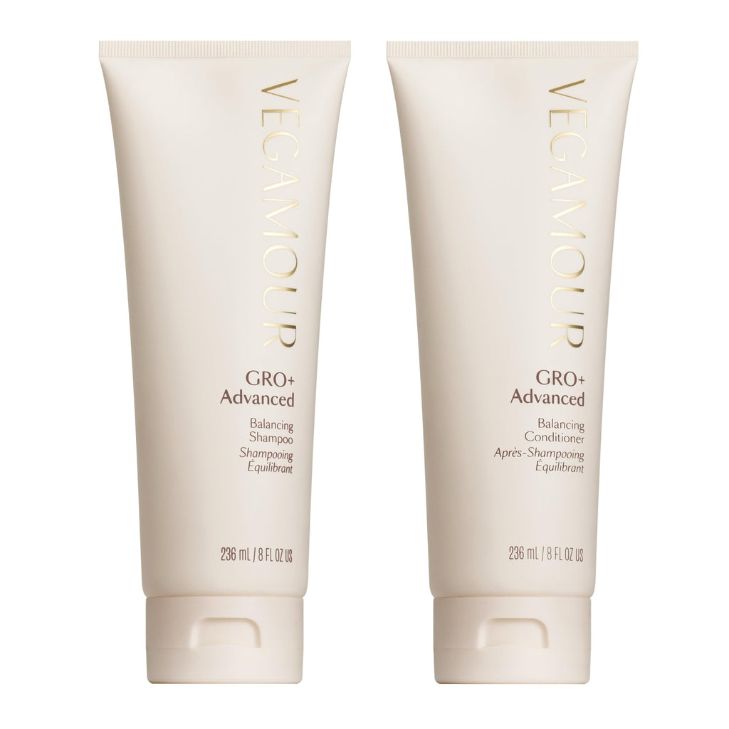 VEGAMOUR GRO+ Advanced Balancing Shampoo and Conditioner Kit | Removes Buildup, Hydrates the Scalp and Softens Strands | For Severe Signs of Thinning | Color Safe, Vegan, Cruelty-Free (8 Fl Oz each) VEGAMOUR Au supplements