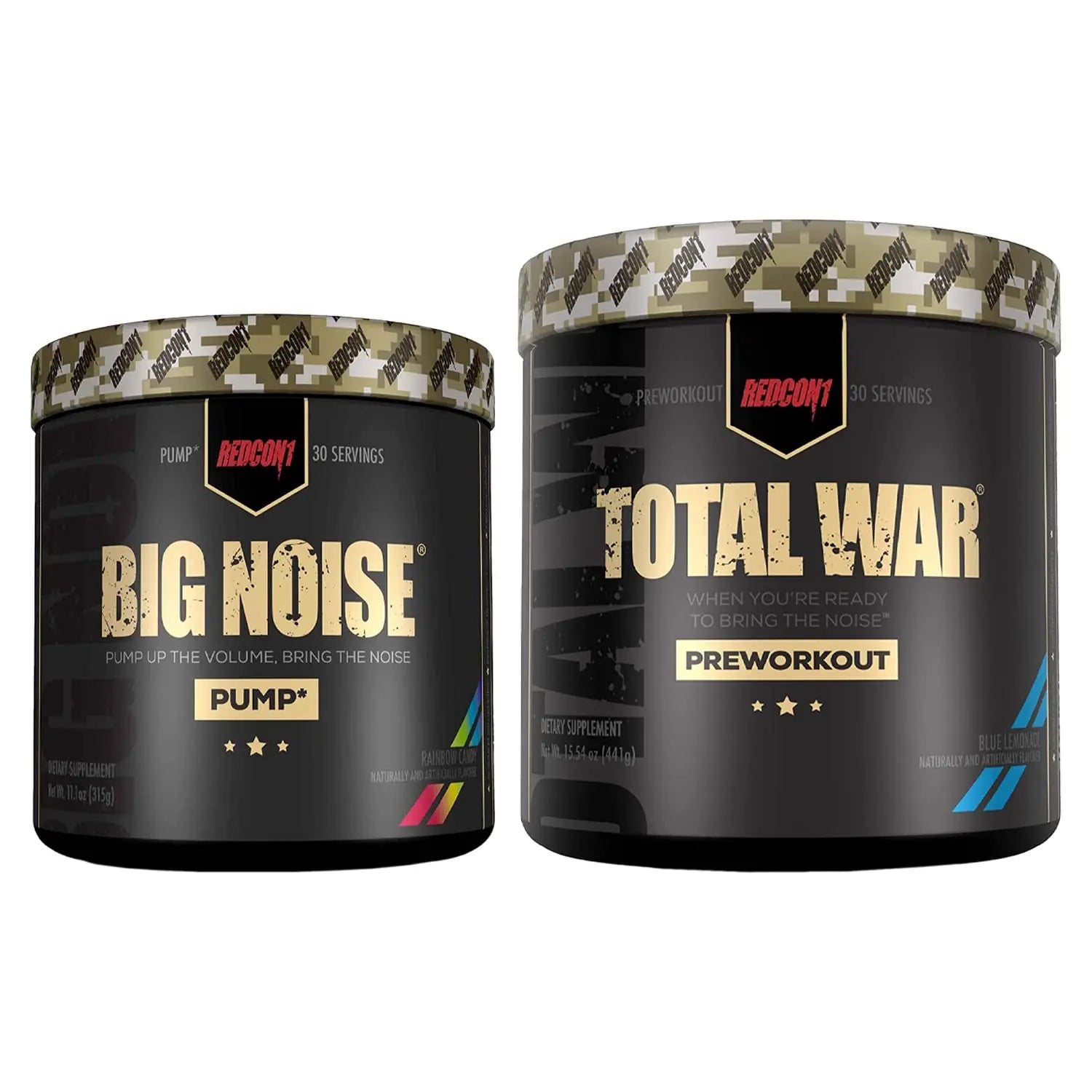 REDCON1 Total War Preworkout (Blue Lemonade) & Big Noise Non-Stim Preworkout Powder REDCON1 Au supplements