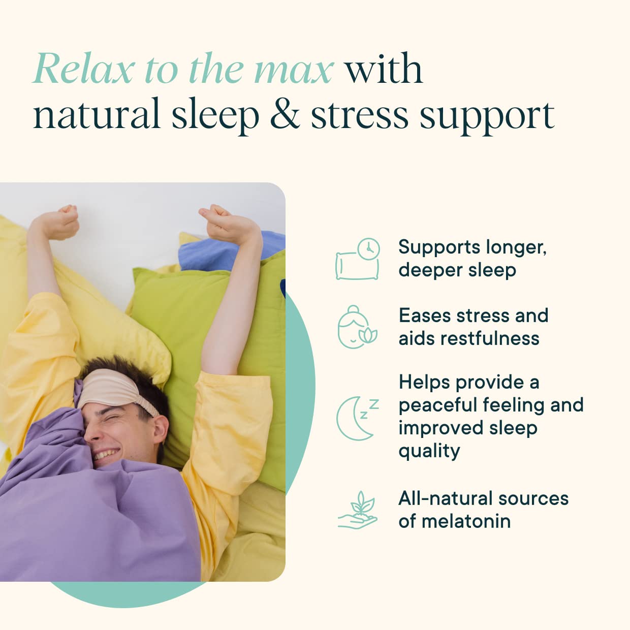Ora Organic Natural Sleep Aid Supplement Stress Support Calming Herbal Blend with Melatonin from Tart Cherry - Includes Magnesium Citrate, Valerian Root, and Lemon Balm - 1 Month Supply, 60 Capsules Ora Organic Au supplements