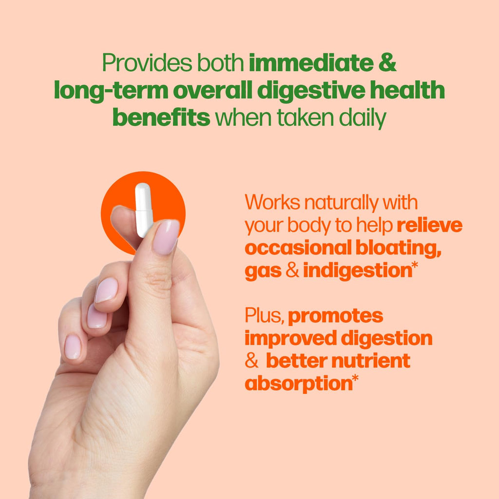 Culturelle Bloating & Gas Defense, Digestive Enzymes & Probiotics for Digestive Health, 30 Capsules, Supports Occasional Indigestion & Discomfort Culturelle Au supplements