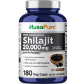 NusaPure Shilajit 20,000mg per Serving, 180 Veggie Caps, Non-GMO, Gluten Free, Bioperine NusaPure Au supplements