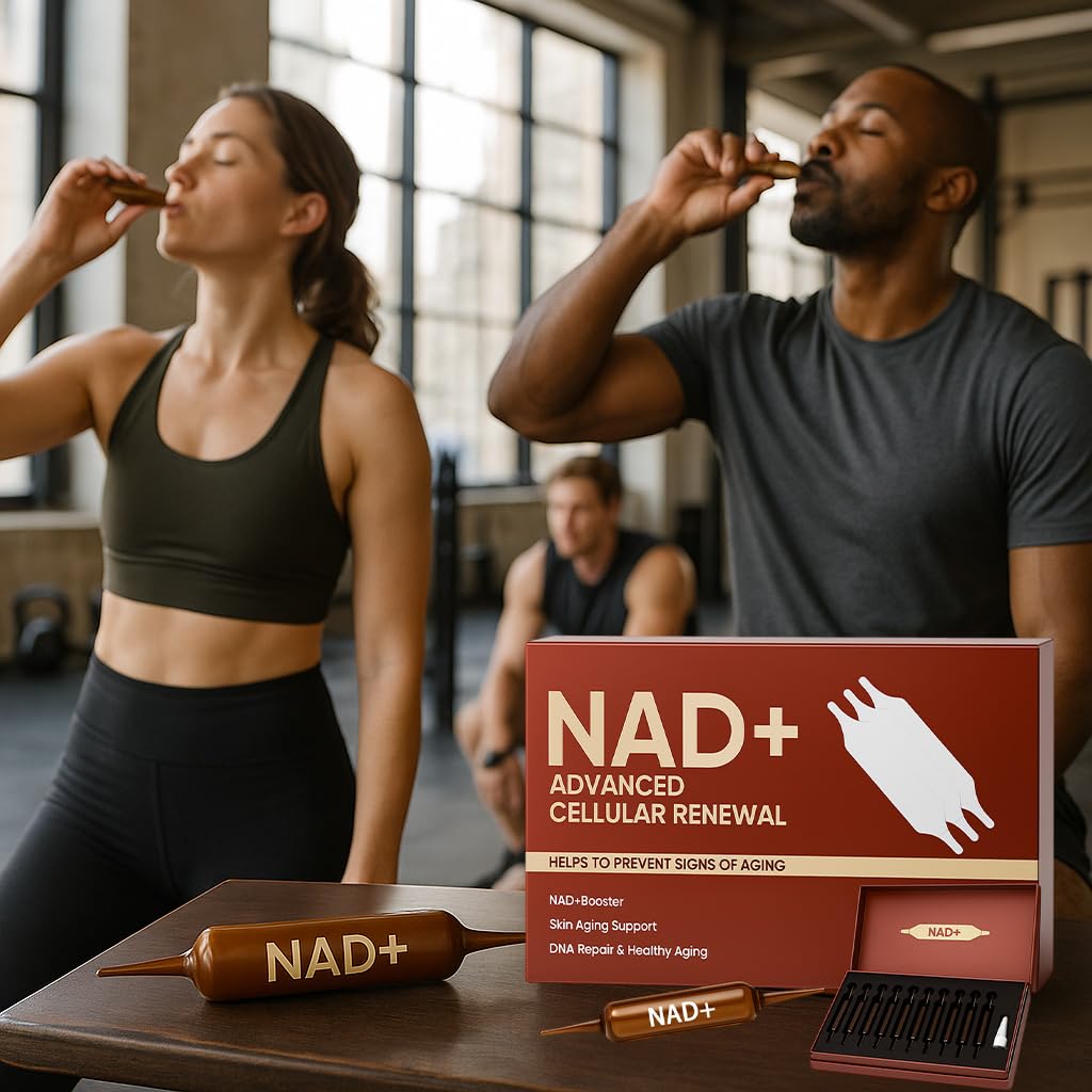 NAD Advanced Cellular Renewal - 1200mg NAD Supplement for Skin Aging Support Energy & Focus - 10 Vials (1) ARSYCHLL Au supplements