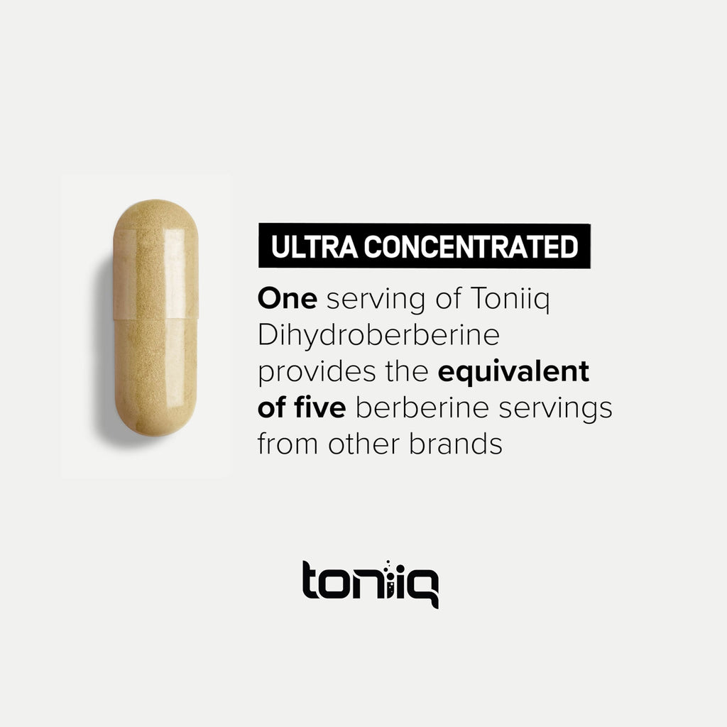 Toniiq Dihydroberberine Supplement - Ultra High Potency 1,000mg Formula with GlucoVantage, 10:1 Ceylon Cinnamon & 50:1 Milk Thistle - Third-Party Lab Tested Toniiq Au supplements