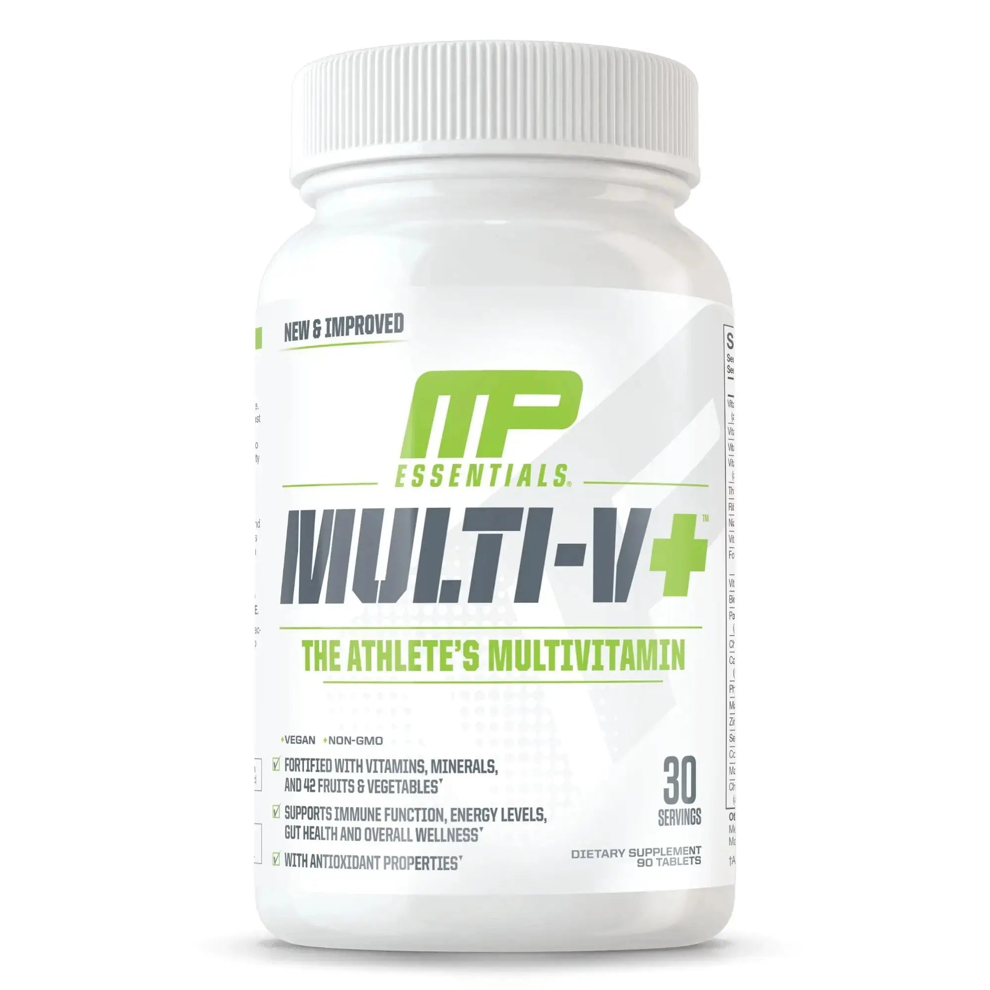 Muscle Pharm Essentials Multi-V+, The Athlete's Multi-Vitamin, Enhanced Energy, Performance & Immune Health, Daily Multivitamin for Men & Women Muscle Pharm Au supplements