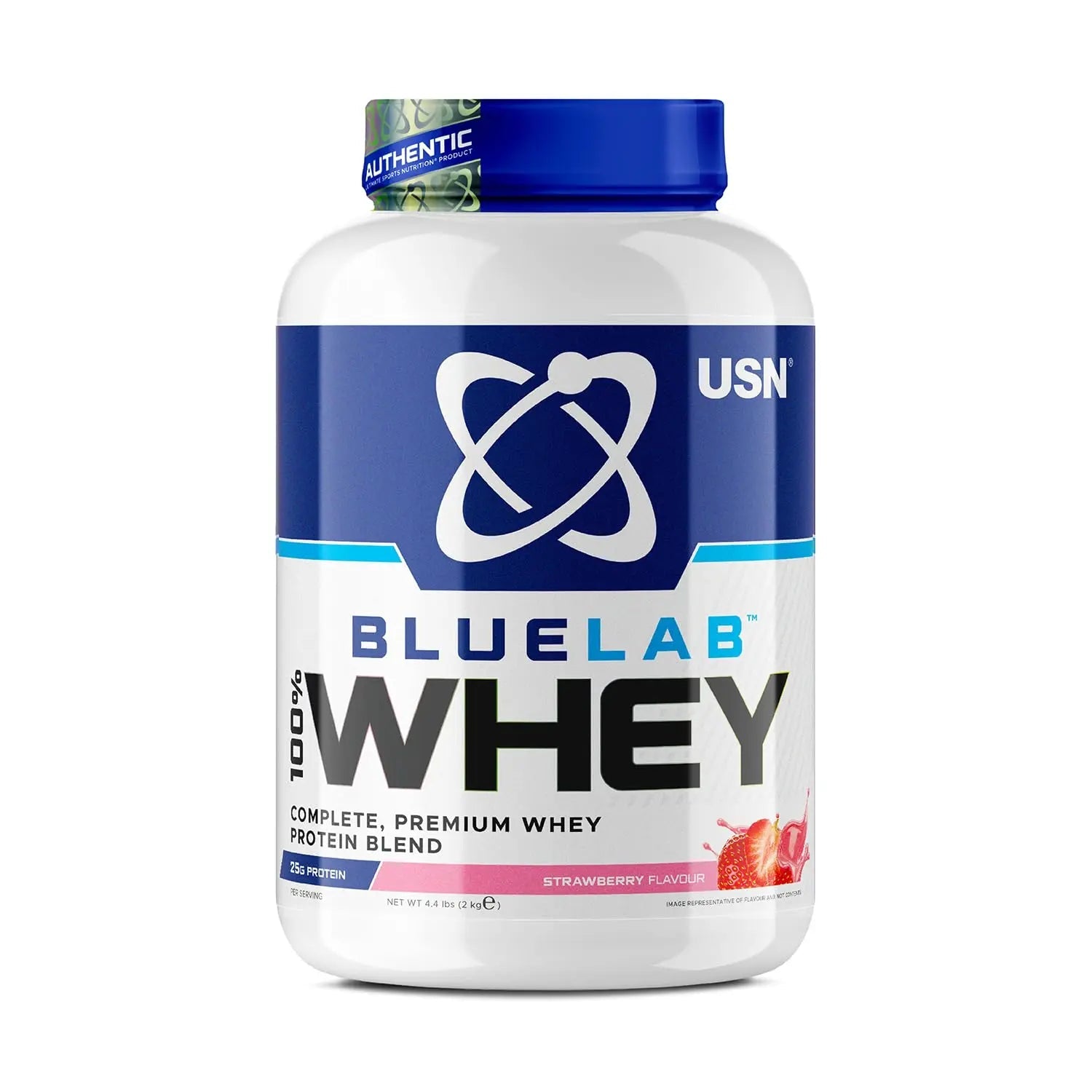 USN Blue Lab Whey Protein Powder: Strawberry - Whey Protein 2kg - Post-Workout - USN Au supplements