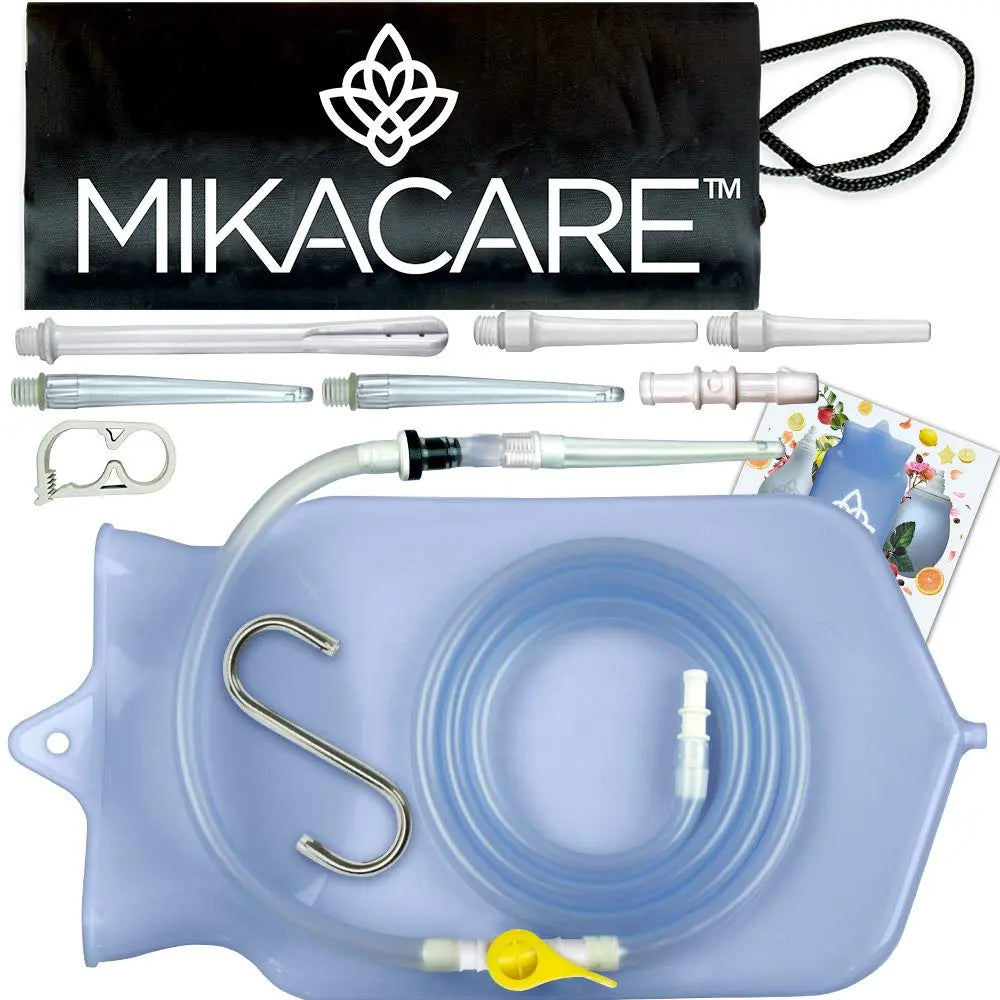 Mikacare Enema Bag Kit Clear Non-Toxic Silicone. for Coffee and Enema Kit for Colon Cleansing - Enema Detox Mikacare Au supplements
