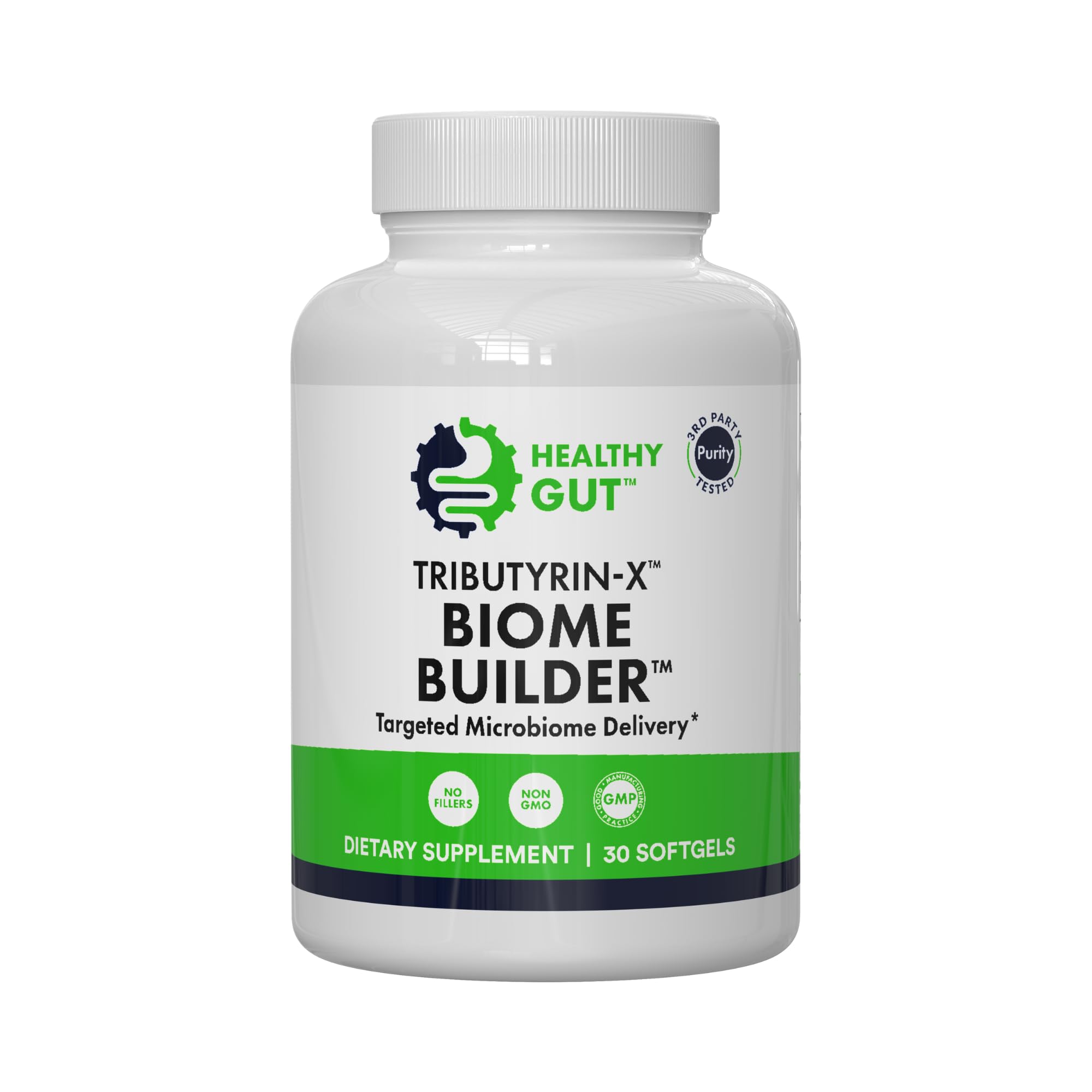 Healthy Gut Tributyrin-X | Most Bioavailable Butyrate Postbiotic for Gut Health & Leaky Gut Support | 99% Pure w/Zero Odor | 30 Softgels Healthy Gut Au supplements