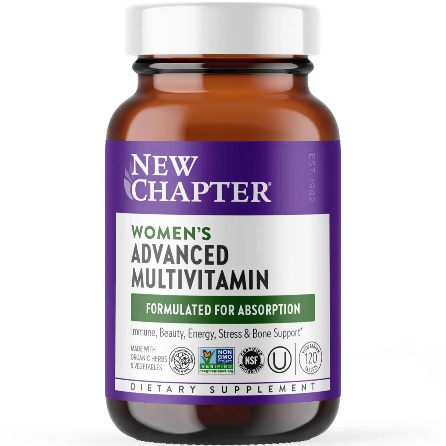 New Chapter Women's Multivitamin Advanced Formula for Stress, Bone, Immune, Beauty & Energy Support, Higher Levels New Chapter Au supplements