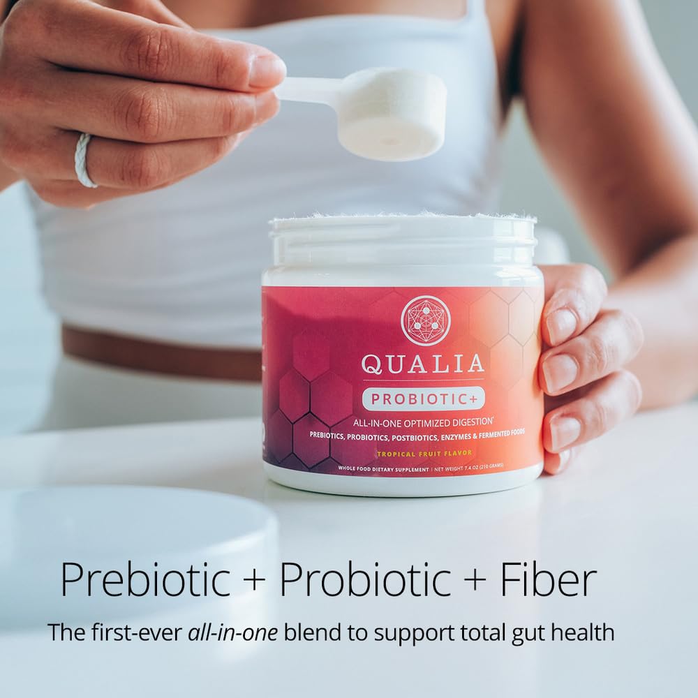 Qualia Probiotic - 28 Science-Backed Spore Probiotics, Prebiotics, and Postbiotics. Total Gut Support. Soothes Digestive discomfort. Ethically sourced. Promotes Akkermansia Growth. 1 Month Supply QUALIA LIFE SCIENCES Au supplements