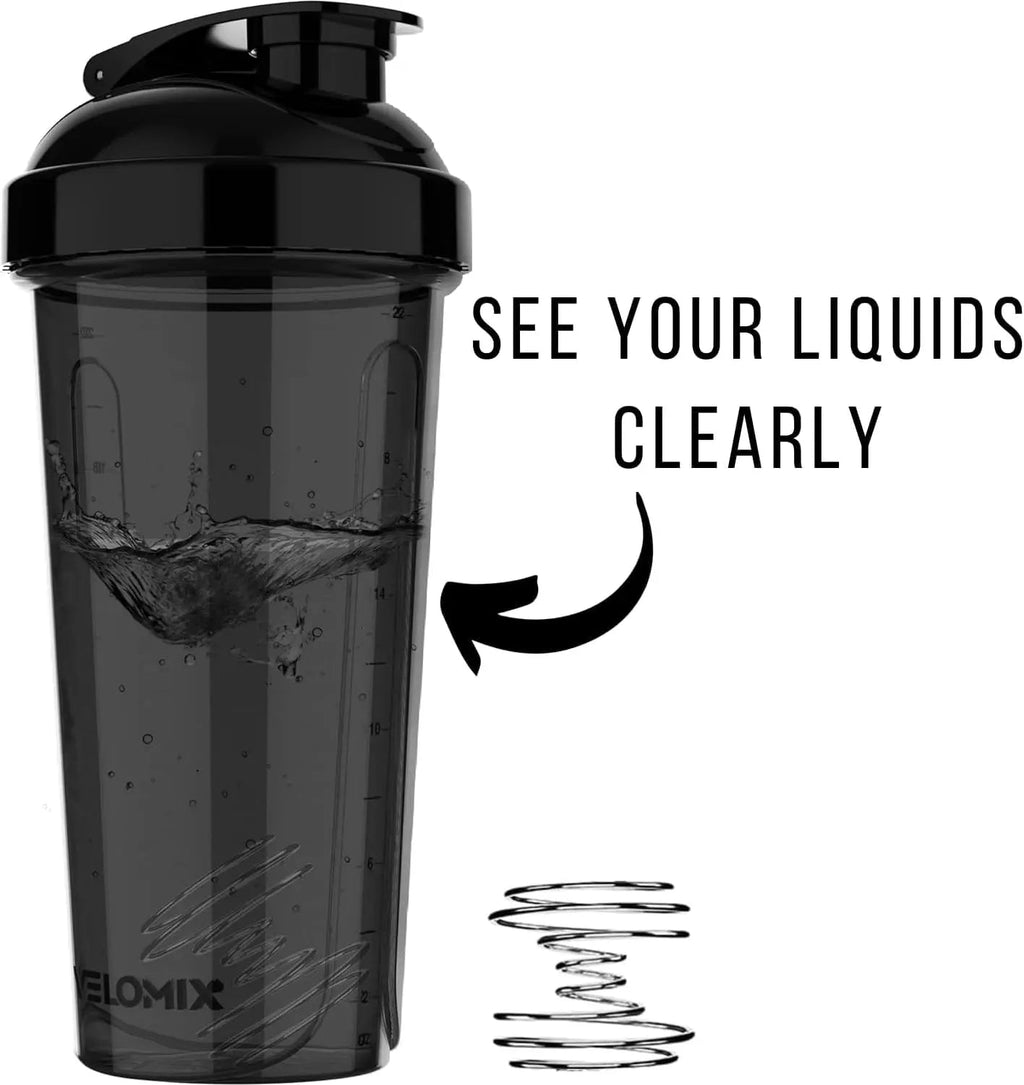 VELOMIX -4 PACK- Protein Shaker Bottles for Protein Mixes, 28 OZ Shaker Cups for Protein Shakes VELOMIX Au supplements