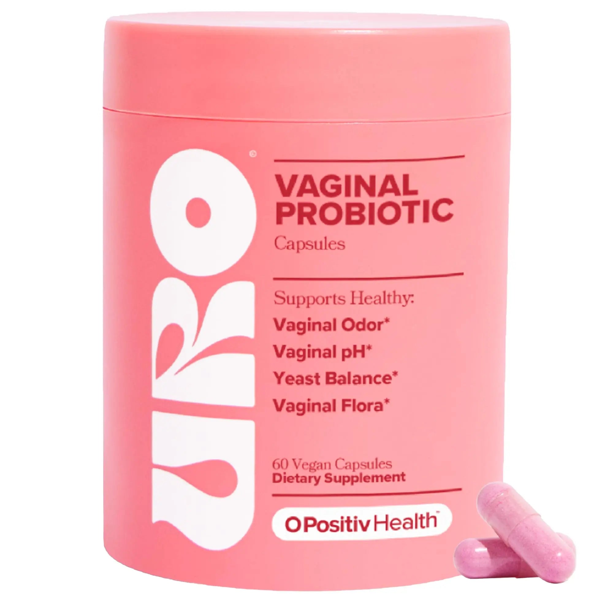 URO Vaginal Probiotics for Women pH Balance with Prebiotics & Lactobacillus Probiotic Blend O Positiv Au supplements