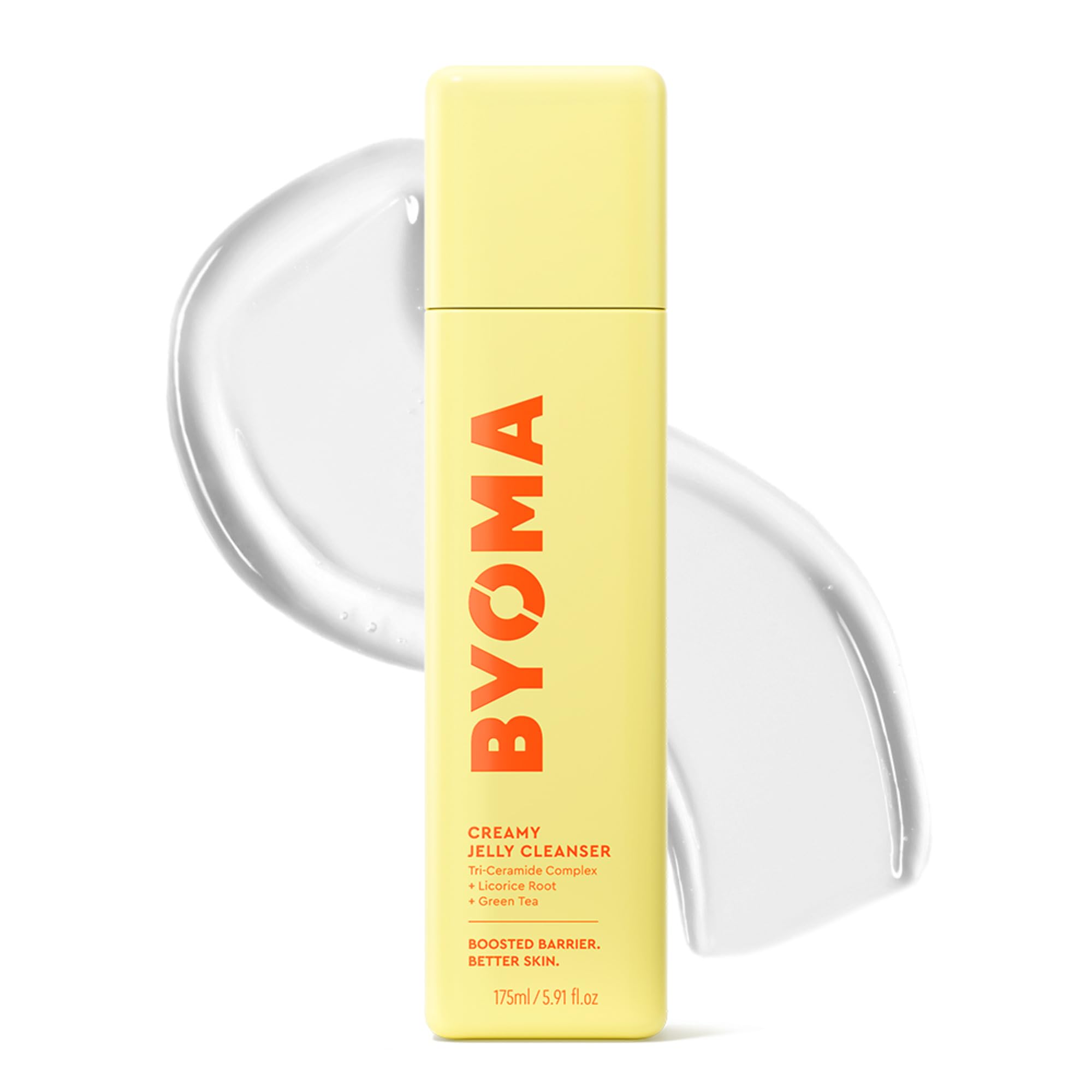 BYOMA Creamy Jelly Cleanser - Hydrating Facial Cleanser for Skin Barrier Repair -Tri-Ceramide Face Wash for Sensitive Skin & All Skin Types