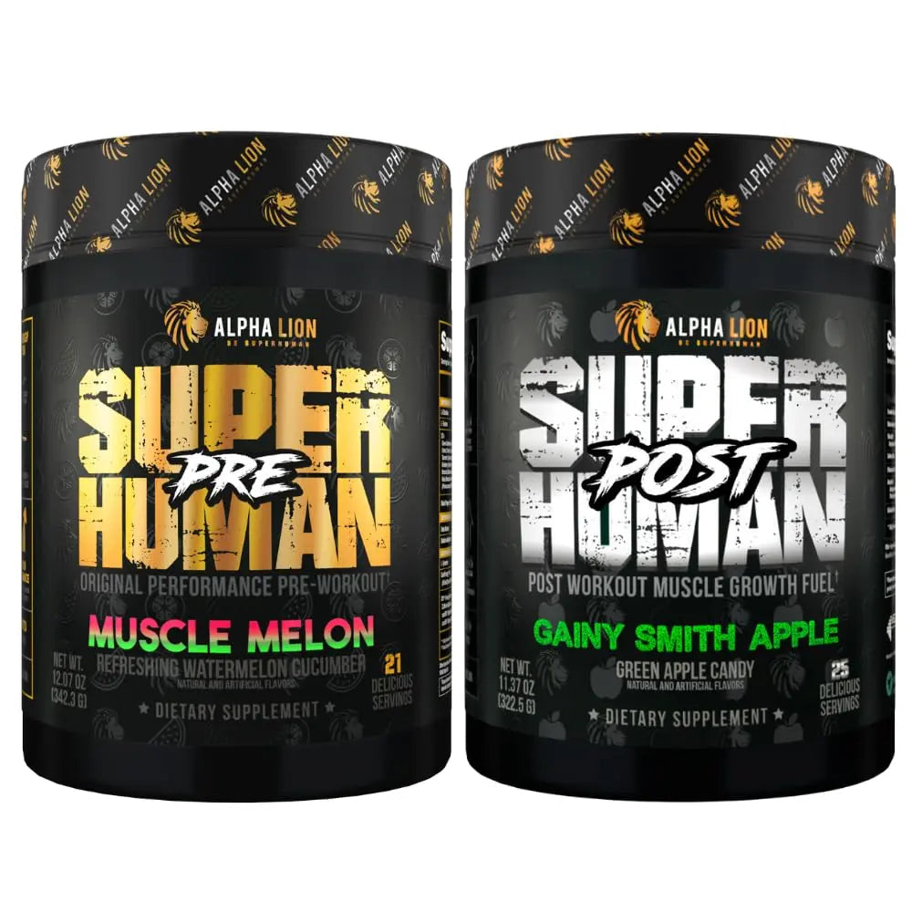 ALPHA LION Superhuman Pre Workout Powder & Post Workout Recovery Bundle, Sustained ALPHA LION Au supplements