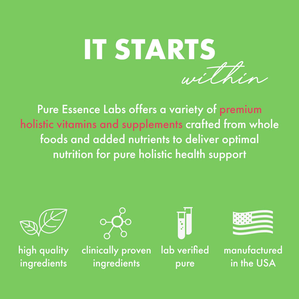 Pure Essence Labs Ionic Fizz Magnesium Plus, Anti-Stress Supplement Drink Powder, Gluten Free and Non-GMO Magnesium Powder