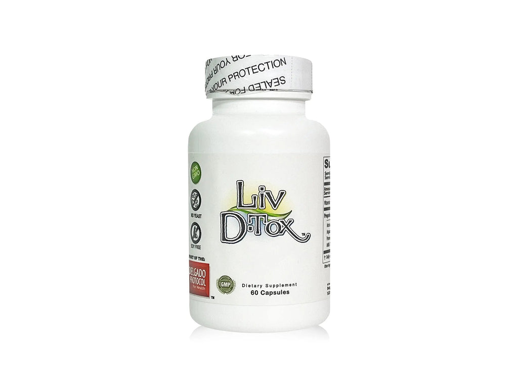 Liv D-Tox - 60 Capsules - Liver Detox and Cleanse Support Health Supplement, with Turmeric The Delgado Protocol for Health Au supplements
