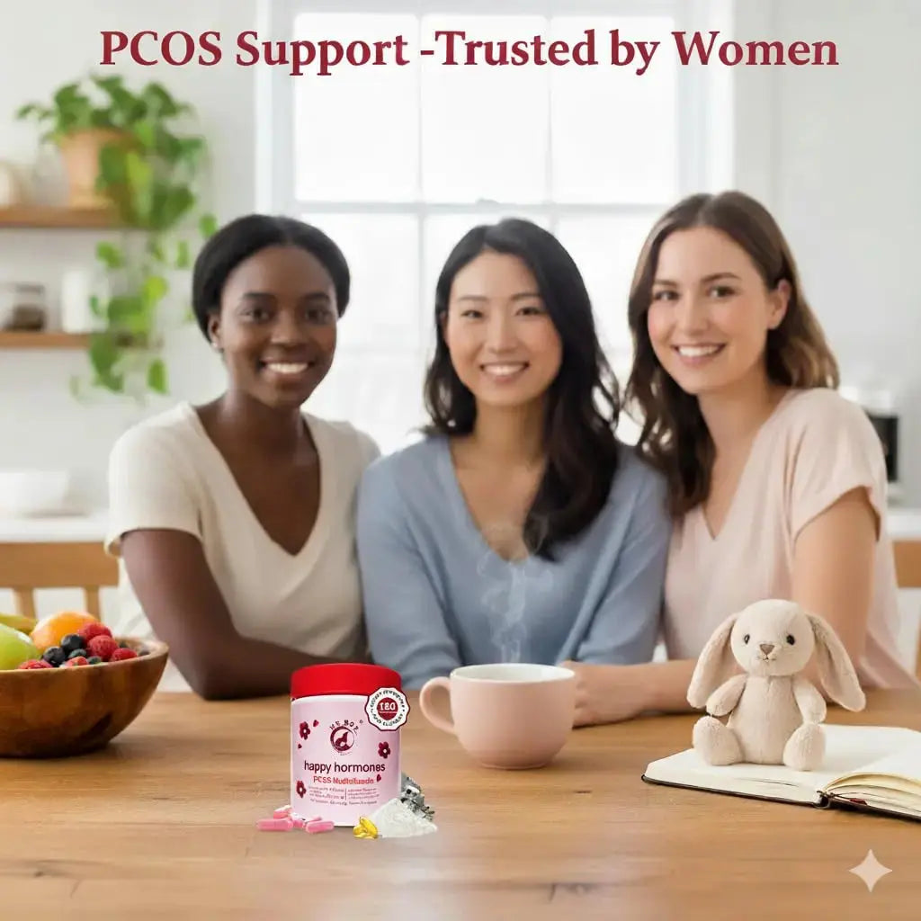 Mr Ros PCOS Multivitamin for Women – Happy Hormones Formula – Myo & D-Chiro Inositol 40:1, Omega-3, Vitamin D3, Zinc & Magnesium Mr Ros Au supplements