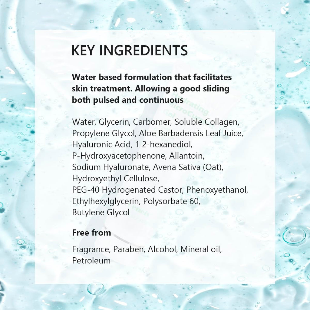 Oeneis Hydrating Microcurrent Conductive Gel, Fragrance-Free, Paraben-Free, Gel Primer with Hyaluronic Acid, Non-irritating