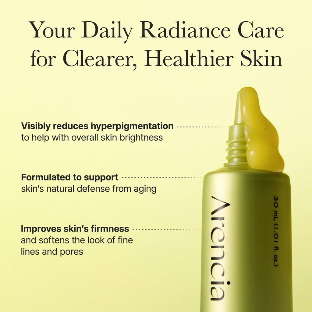 Arencia Vitamin C Booster Shot Serum with Glutathione, Niacinamide and Vitamin E for Dark Spot Care, Fine Lines & Wrinkles