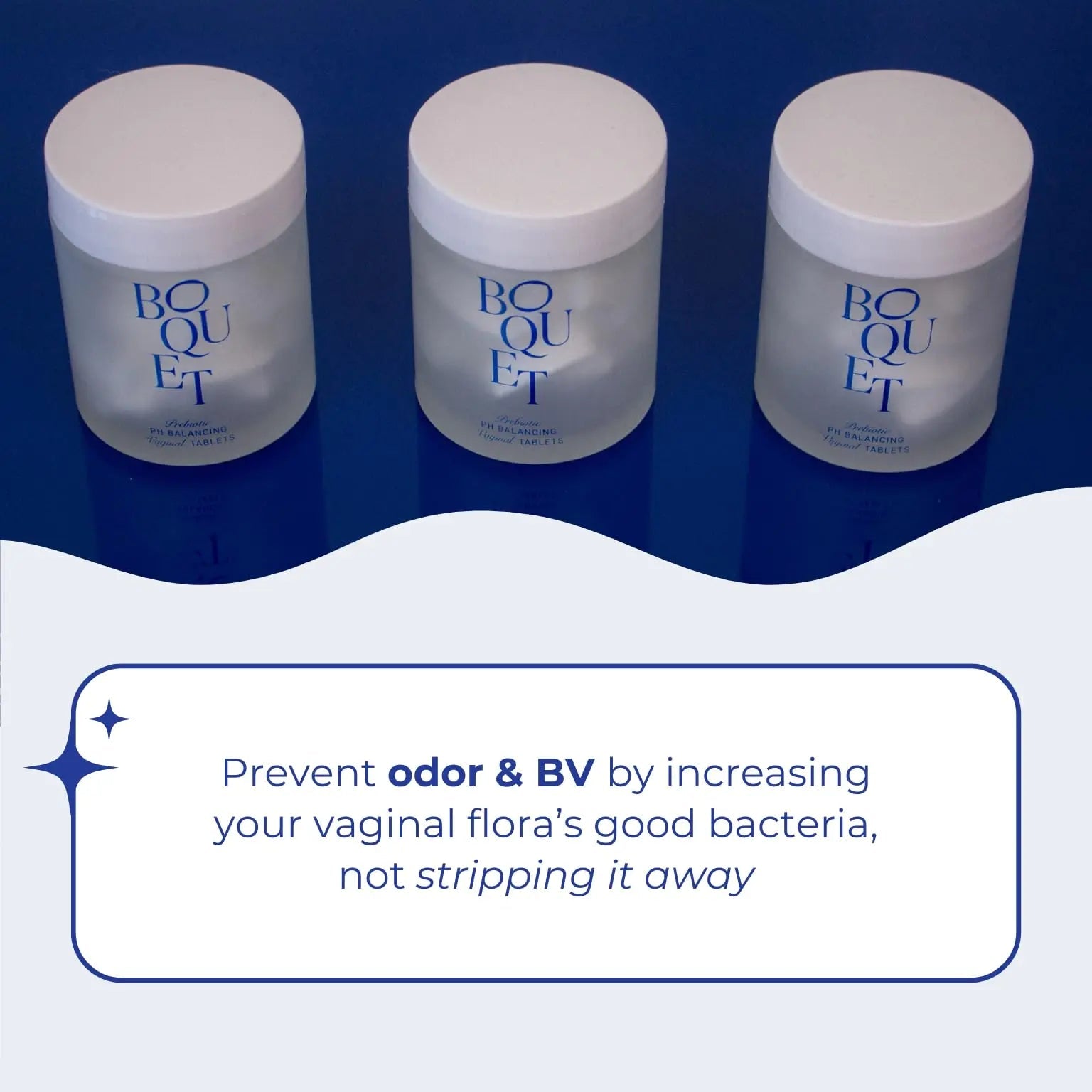Boquet Vaginal Prebiotic Suppository- Relieve Odor, Prevent Bacterial Vaginosis, Balance pH Boquet Au supplements