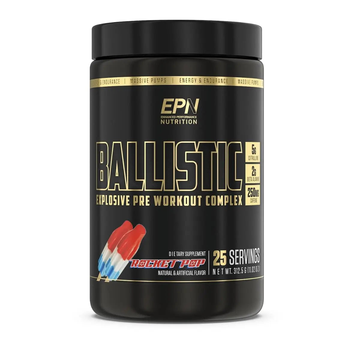 BALLISTIC Pre Workout | #1 New Pre Workout Powder w/ Nitric Oxide Booster, Electrolytes EPN Supplements Au supplements