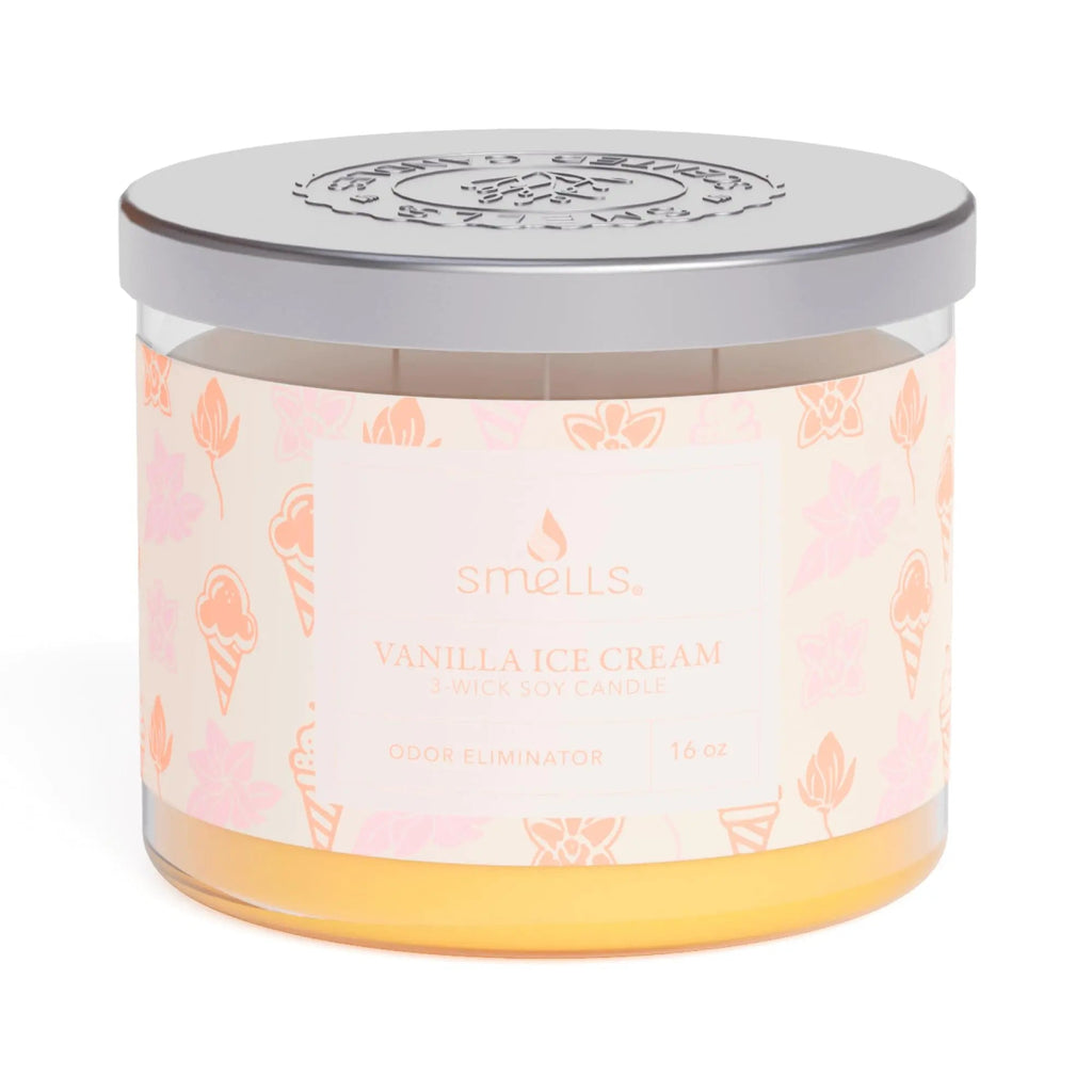 Smells - Odor Eliminator - Premium Soy Wax Jar Scented Candle 12oz. and 16oz. - 100% Cotton Single Wick SmellS Au supplements
