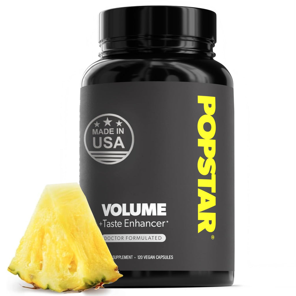 POPSTAR Labs Semen Volume Booster - Men's Semen Health & Fertility Supplement - Doctor Formulated to Increase Load Volume - Made in USA - Non-GMO, Organic