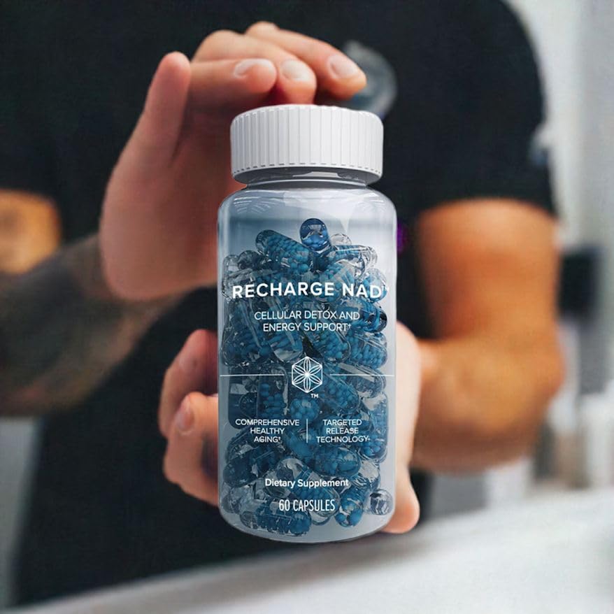 Isagenix Recharge NAD - Cellular Detox, Comprehensive Healthy Aging, and Energy Support - 1 Bottle - 60 ct Targeted Release Capsules Isagenix Au supplements