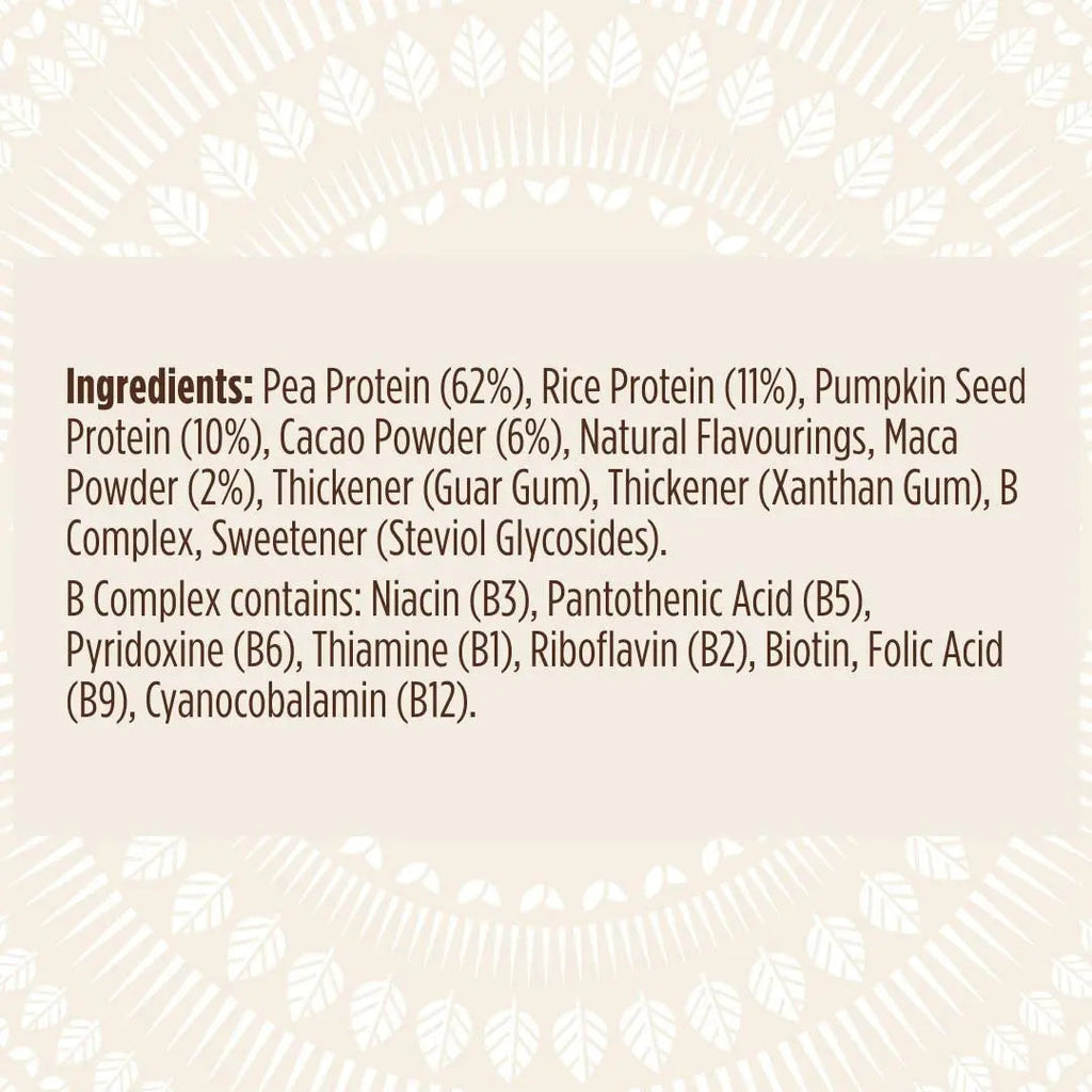 Pulsin - Cacao & Maca Vegan Supershake - 300g - Plant Based Vegan Energy Support Protein Powder Pulsin Au supplements
