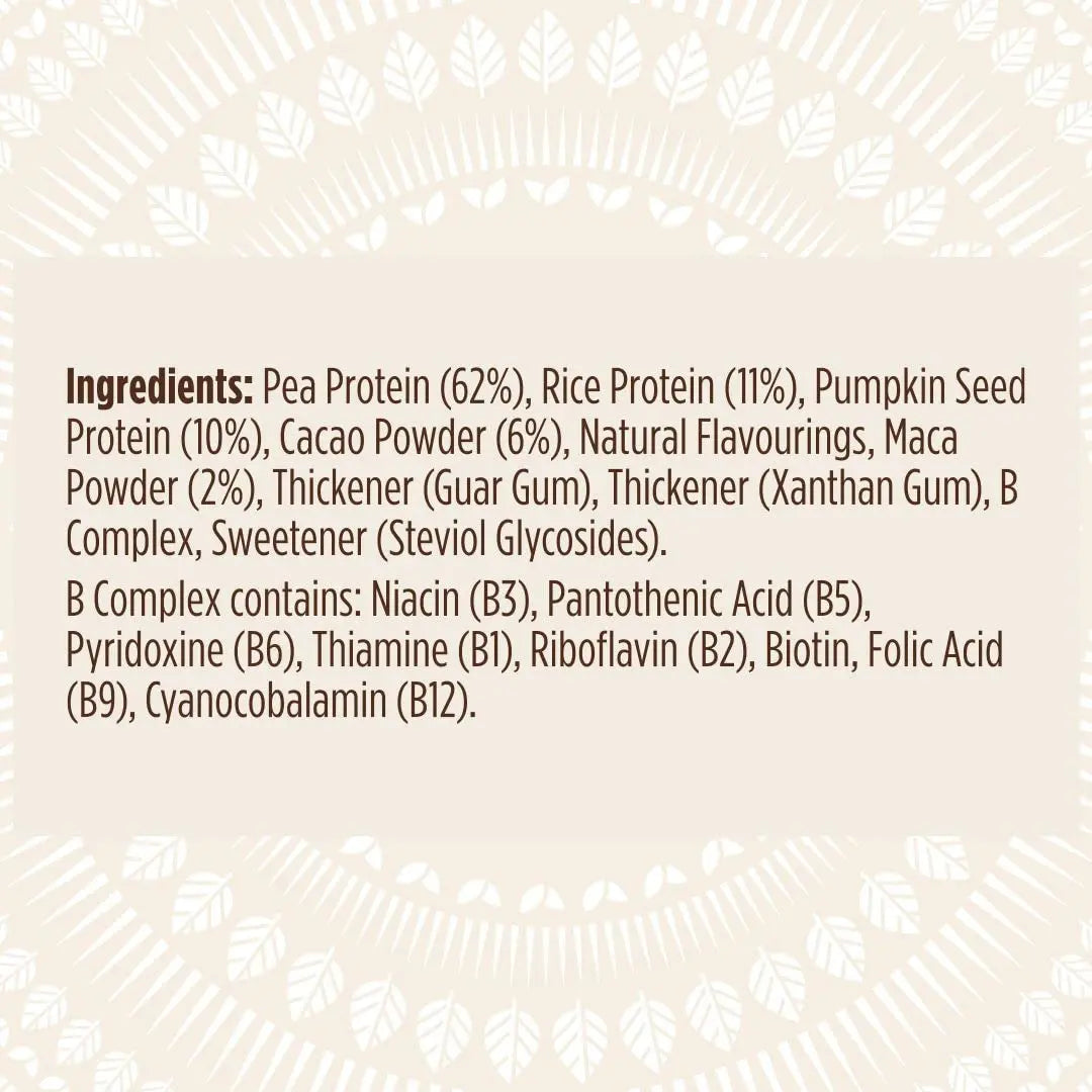 Pulsin - Cacao & Maca Vegan Supershake - 300g - Plant Based Vegan Energy Support Protein Powder Pulsin Au supplements