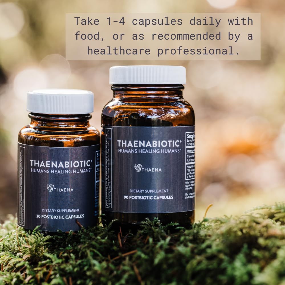 Thaena ThaenaBiotic Postbiotic - World's First Human-Derived Postbiotic Supplement - 30 Count